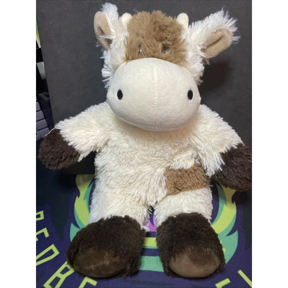Rare Warmies Cozy Cream Cow Soft Microwaveable Scented Lovey Stuffed Animal Toy